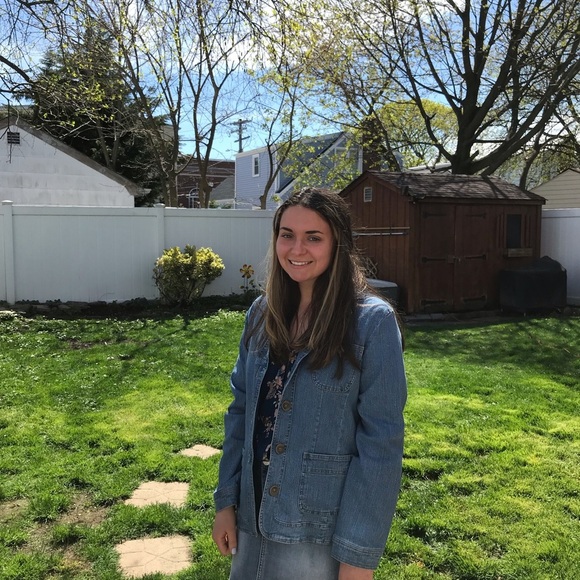 Gorgeous hand painted cherry blossoms Jean jacket - Picture 5 of 6